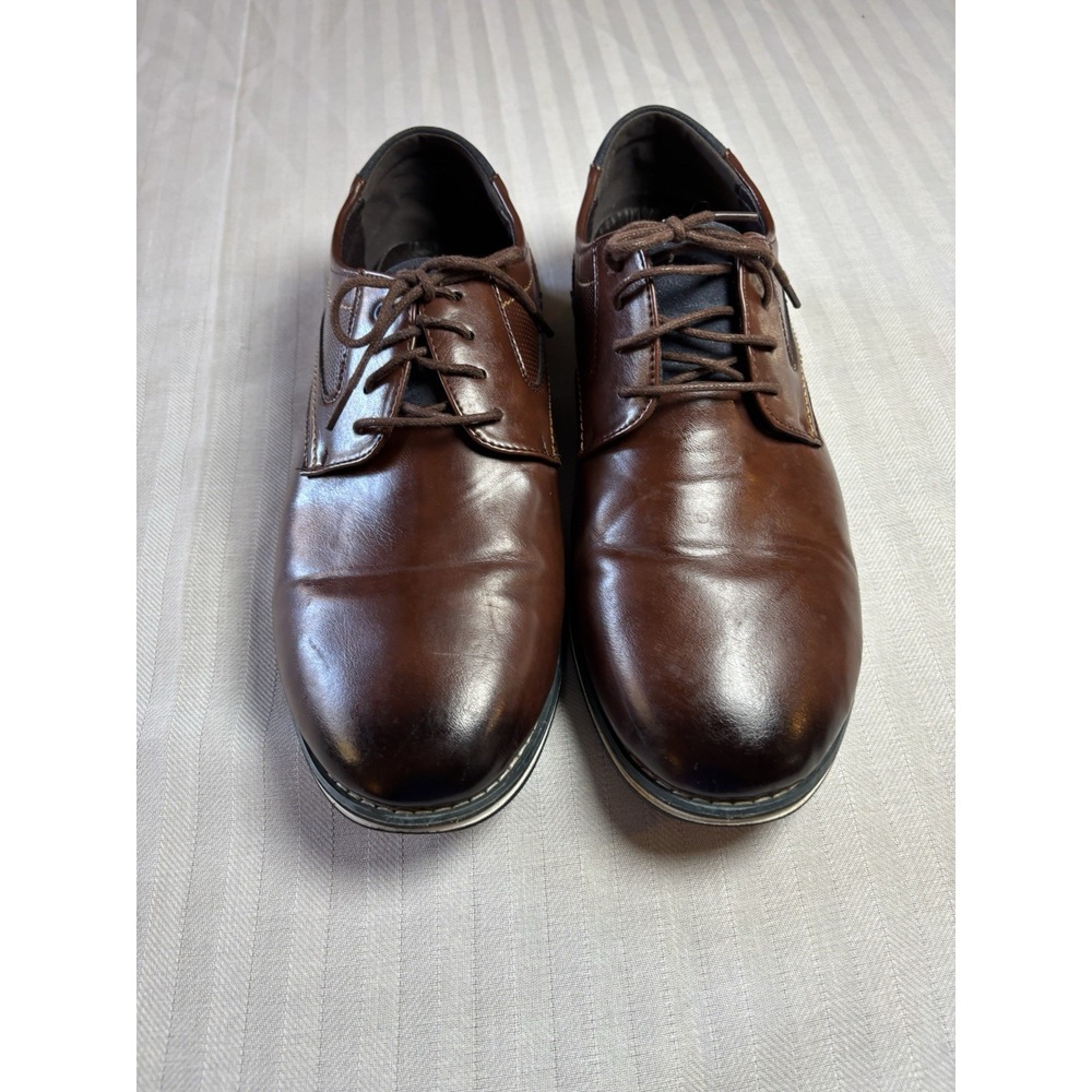 Gatsby Mens Dress Casual Work Shoes Brown Size1 10.5 M Leather‎ Upper Lace Up